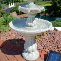 Deals ๐งจ Sunnydaze Decor Sunnydaze Outdoor 2-Tier Solar Powered Water Fountain with Battery Backup and Submersible Pump - 35" - White Earth Finish ๐ 17 Deals ๐งจ Sunnydaze Decor Sunnydaze Outdoor 2-Tier Solar Powered Water Fountain with Battery Backup and Submersible Pump - 35" - White Earth Finish ๐ -Garden Decor Shop unnamed file 6322