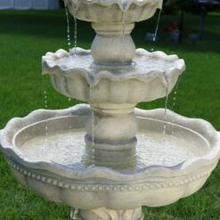 Cheapest 🛒 Sunnydaze Decor Sunnydaze 51"H Electric Polyresin and Fiberglass 3-Tier Pineapple Top Outdoor Water Fountain ⭐ -Garden Decor Shop unnamed file 6357