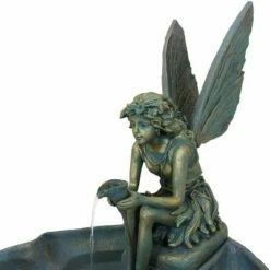 Flash Sale 😀 Sunnydaze Decor Sunnydaze 30"H Electric Fiberglass Fairy Shell Outdoor Water Fountain 👏 -Garden Decor Shop unnamed file 6417