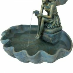 Flash Sale 😀 Sunnydaze Decor Sunnydaze 30"H Electric Fiberglass Fairy Shell Outdoor Water Fountain 👏 -Garden Decor Shop unnamed file 6419