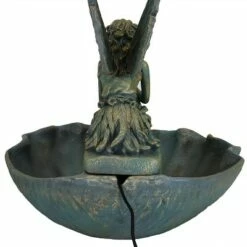 Flash Sale 😀 Sunnydaze Decor Sunnydaze 30"H Electric Fiberglass Fairy Shell Outdoor Water Fountain 👏 -Garden Decor Shop unnamed file 6420