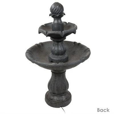 Hot Sale π Sunnydaze Decor Sunnydaze Outdoor 2-Tier Solar Powered Water Fountain with Battery Backup and Submersible Pump - 35" - Black Earth Finish β 8 Hot Sale π Sunnydaze Decor Sunnydaze Outdoor 2-Tier Solar Powered Water Fountain with Battery Backup and Submersible Pump - 35" - Black Earth Finish β - Image 6
