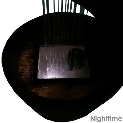 Best deal π Sunnydaze Decor Sunnydaze 24"H Electric Resin Spiraling Barrel Outdoor Water Fountain with LED Lights π₯ 3 Best deal π Sunnydaze Decor Sunnydaze 24"H Electric Resin Spiraling Barrel Outdoor Water Fountain with LED Lights π₯