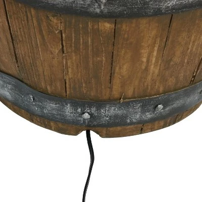 Best deal π Sunnydaze Decor Sunnydaze 24"H Electric Resin Spiraling Barrel Outdoor Water Fountain with LED Lights π₯ 5 Best deal π Sunnydaze Decor Sunnydaze 24"H Electric Resin Spiraling Barrel Outdoor Water Fountain with LED Lights π₯ - Image 3