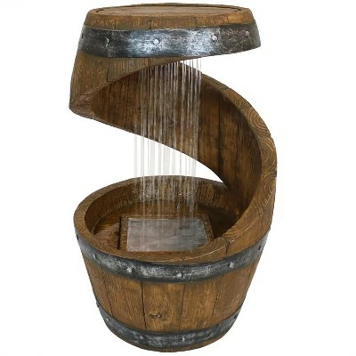 Best deal π Sunnydaze Decor Sunnydaze 24"H Electric Resin Spiraling Barrel Outdoor Water Fountain with LED Lights π₯ 11 Best deal π Sunnydaze Decor Sunnydaze 24"H Electric Resin Spiraling Barrel Outdoor Water Fountain with LED Lights π₯ - Image 9