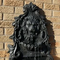Wholesale 🎉 Sunnydaze Decor Sunnydaze 30"H Solar-Powered with Battery Pack Polyresin Stoic Courage Lion Head Outdoor Wall-Mount Fountain 💯 -Garden Decor Shop unnamed file 6467