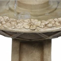 Best Pirce 😍 Sunnydaze Decor Sunnydaze 28"H Electric Polyresin 2-Tier Beveled Flower Outdoor Bird Bath Water Fountain ❤️ -Garden Decor Shop unnamed file 6477