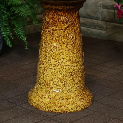 Budget π Sunnydaze Decor Sunnydaze 43"H Electric Ceramic 3-Tier Floral Motif Outdoor Water Fountain with LED Lights β 9 Budget π Sunnydaze Decor Sunnydaze 43"H Electric Ceramic 3-Tier Floral Motif Outdoor Water Fountain with LED Lights β - Image 7