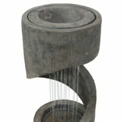 Outlet ❤️ Sunnydaze Decor Sunnydaze 31"H Electric Polyresin Showering Spiral Column Outdoor Water Fountain with LED Light 🤩 -Garden Decor Shop unnamed file 6492