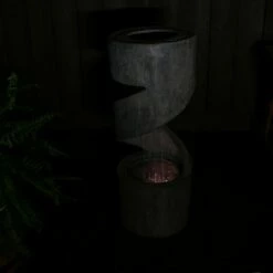 Outlet ❤️ Sunnydaze Decor Sunnydaze 31"H Electric Polyresin Showering Spiral Column Outdoor Water Fountain with LED Light 🤩 -Garden Decor Shop unnamed file 6497