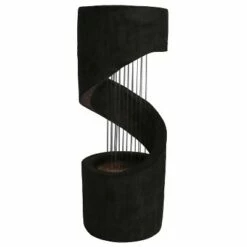 Outlet ❤️ Sunnydaze Decor Sunnydaze 31"H Electric Polyresin Showering Spiral Column Outdoor Water Fountain with LED Light 🤩 -Garden Decor Shop unnamed file 6499