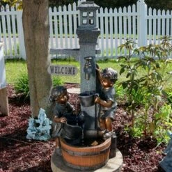 Top 10 ✔️ Sunnydaze Decor Sunnydaze 40"H Electric Polyresin Children Playing with Water Faucet Outdoor Water Fountain with LED Lights 🛒 -Garden Decor Shop unnamed file 6501