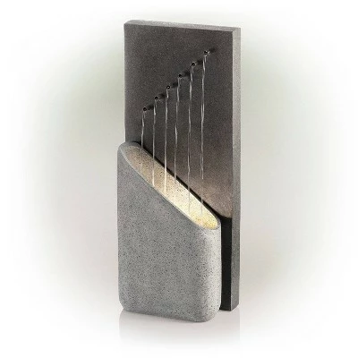 Flash Sale π₯° Alpine Corporation 40" Resin Tranquil Infinity Fountain with 6 LED Lights Gray π 4 Flash Sale π₯° Alpine Corporation 40" Resin Tranquil Infinity Fountain with 6 LED Lights Gray π - Image 2