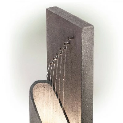 Flash Sale π₯° Alpine Corporation 40" Resin Tranquil Infinity Fountain with 6 LED Lights Gray π 6 Flash Sale π₯° Alpine Corporation 40" Resin Tranquil Infinity Fountain with 6 LED Lights Gray π - Image 4