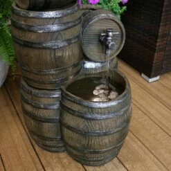 Discount 🧨 Sunnydaze Decor Sunnydaze 29"H Electric Polyresin Stacked Whiskey Barrel Outdoor Water Fountain with LED Lights 🎁 -Garden Decor Shop unnamed file 6517