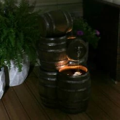 Discount 🧨 Sunnydaze Decor Sunnydaze 29"H Electric Polyresin Stacked Whiskey Barrel Outdoor Water Fountain with LED Lights 🎁 -Garden Decor Shop unnamed file 6519