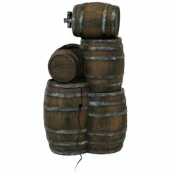 Discount 🧨 Sunnydaze Decor Sunnydaze 29"H Electric Polyresin Stacked Whiskey Barrel Outdoor Water Fountain with LED Lights 🎁 -Garden Decor Shop unnamed file 6521