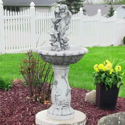 Best deal π Sunnydaze Decor Sunnydaze Outdoor Polyresin Fairy Flower Solar Powered Water Fountain Feature with Battery Backup - 42" π 3 Best deal π Sunnydaze Decor Sunnydaze Outdoor Polyresin Fairy Flower Solar Powered Water Fountain Feature with Battery Backup - 42" π