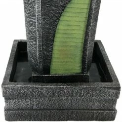 New ❤️ Sunnydaze Decor Sunnydaze 39"H Electric Polyresin Art Deco Modern Rippling Stream Outdoor Water Fountain ✨ -Garden Decor Shop unnamed file 6543