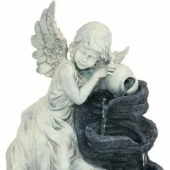 Buy 🎁 Sunnydaze Decor Sunnydaze Outdoor Solar Powered Angel Falls Water Fountain with Battery Backup and Submersible Pump - 27" 🤩 -Garden Decor Shop unnamed file 6561