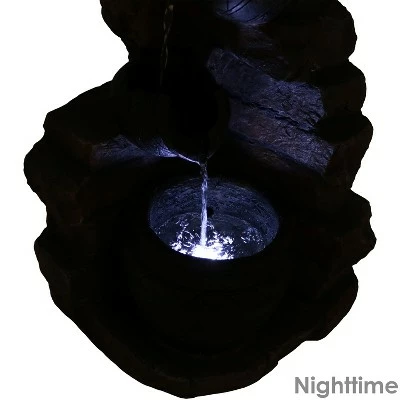 Buy π₯ Sunnydaze Decor Sunnydaze Outdoor Polyresin Crumbling Bricks and Pots Solar Cascading Water Fountain with LED Lights and Battery Backup - 27" π 3 Buy π₯ Sunnydaze Decor Sunnydaze Outdoor Polyresin Crumbling Bricks and Pots Solar Cascading Water Fountain with LED Lights and Battery Backup - 27" π