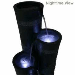 Deals 👏 Sunnydaze Decor Sunnydaze 41"H Electric Polystone 4-Tier Staggered Pillars Outdoor Water Fountain with LED Lights ⭐ -Garden Decor Shop unnamed file 6611