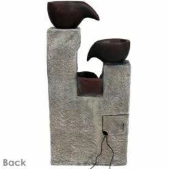 Coupon 🌟 Sunnydaze Decor Sunnydaze Outdoor Polyresin Solar Powered Aged Tiered Vessels Water Fountain with Battery Backup - 29" 🎉 -Garden Decor Shop unnamed file 6640