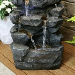 Best deal 👍 Sunnydaze Decor Sunnydaze 24"H Electric Polyresin Grotto Falls Outdoor Water Fountain with LED Lights 💯 -Garden Decor Shop unnamed file 6646