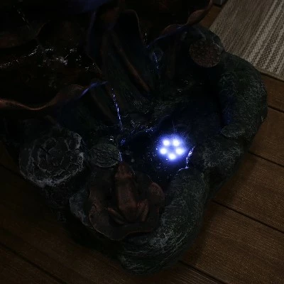 Hot Sale 🥰 Sunnydaze Decor Sunnydaze Outdoor Solar Powered Tiered Driftwood and Flourishing Stem Rock Fountain with LED Light - 29" 🤩 3 Hot Sale 🥰 Sunnydaze Decor Sunnydaze Outdoor Solar Powered Tiered Driftwood and Flourishing Stem Rock Fountain with LED Light - 29" 🤩