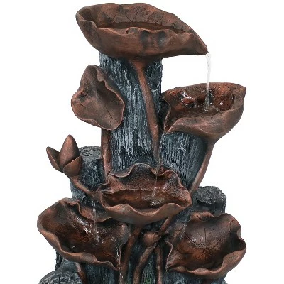 Hot Sale 🥰 Sunnydaze Decor Sunnydaze Outdoor Solar Powered Tiered Driftwood and Flourishing Stem Rock Fountain with LED Light - 29" 🤩 5 Hot Sale 🥰 Sunnydaze Decor Sunnydaze Outdoor Solar Powered Tiered Driftwood and Flourishing Stem Rock Fountain with LED Light - 29" 🤩 - Image 3