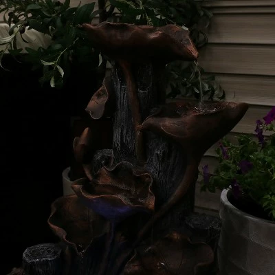 Hot Sale 🥰 Sunnydaze Decor Sunnydaze Outdoor Solar Powered Tiered Driftwood and Flourishing Stem Rock Fountain with LED Light - 29" 🤩 8 Hot Sale 🥰 Sunnydaze Decor Sunnydaze Outdoor Solar Powered Tiered Driftwood and Flourishing Stem Rock Fountain with LED Light - 29" 🤩 - Image 6
