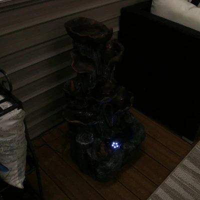 Hot Sale 🥰 Sunnydaze Decor Sunnydaze Outdoor Solar Powered Tiered Driftwood and Flourishing Stem Rock Fountain with LED Light - 29" 🤩 9 Hot Sale 🥰 Sunnydaze Decor Sunnydaze Outdoor Solar Powered Tiered Driftwood and Flourishing Stem Rock Fountain with LED Light - 29" 🤩 - Image 7