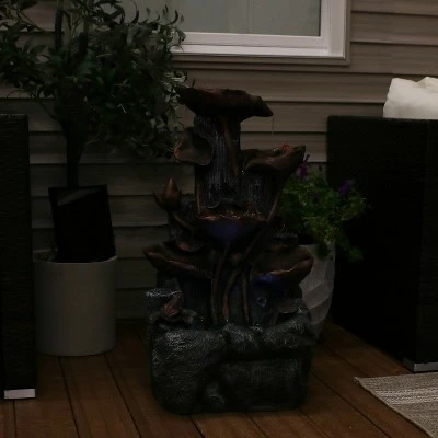 Hot Sale 🥰 Sunnydaze Decor Sunnydaze Outdoor Solar Powered Tiered Driftwood and Flourishing Stem Rock Fountain with LED Light - 29" 🤩 10 Hot Sale 🥰 Sunnydaze Decor Sunnydaze Outdoor Solar Powered Tiered Driftwood and Flourishing Stem Rock Fountain with LED Light - 29" 🤩 - Image 8