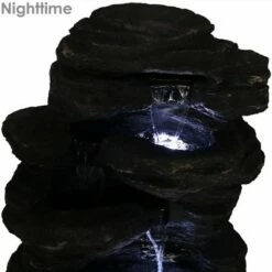 Best deal 😀 Sunnydaze Decor Sunnydaze 24"H Electric Polystone Rock Falls Waterfall Outdoor Water Fountain with LED Lights 🎉 -Garden Decor Shop unnamed file 6679