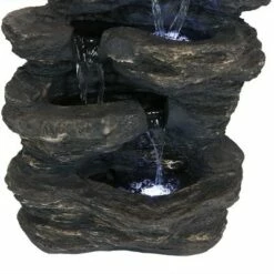 Best deal 😀 Sunnydaze Decor Sunnydaze 24"H Electric Polystone Rock Falls Waterfall Outdoor Water Fountain with LED Lights 🎉 -Garden Decor Shop unnamed file 6680