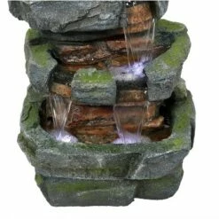 New ✨ Sunnydaze Decor Sunnydaze 24"H Electric Polyresin and Fiberglass Tiered Stone Waterfall Outdoor Water Fountain with LED Lights 💯 -Garden Decor Shop unnamed file 6688