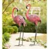 Best Sale 🎉 Wind & Weather Fancy-Feathered Indoor/Outdoor Metal Looking Forward Flamingo 🌟