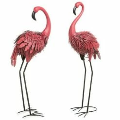 Best Sale 🎉 Wind & Weather Fancy-Feathered Indoor/Outdoor Metal Looking Forward Flamingo 🌟 -Garden Decor Shop unnamed file 672