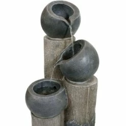 Best Sale ✨ Sunnydaze Decor Sunnydaze Outdoor Solar Powered Polyresin Tiered Cascading Cups Water Fountain with Battery Backup - 29" 🔔 -Garden Decor Shop unnamed file 6733