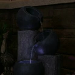 Best Sale ✨ Sunnydaze Decor Sunnydaze Outdoor Solar Powered Polyresin Tiered Cascading Cups Water Fountain with Battery Backup - 29" 🔔 -Garden Decor Shop unnamed file 6737