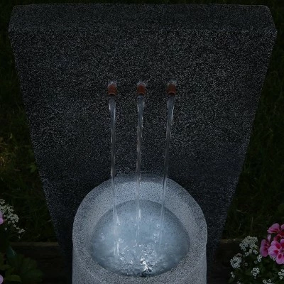 Best deal ⭐ Sunnydaze Decor Sunnydaze 35"H Electric Polyresin Three Stream Monterno Outdoor Water Fountain with LED Light ✨ 3 Best deal ⭐ Sunnydaze Decor Sunnydaze 35"H Electric Polyresin Three Stream Monterno Outdoor Water Fountain with LED Light ✨