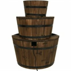 Best deal 👍 Sunnydaze Decor Sunnydaze 30"H Electric Wood Rustic Farmhouse Style 3-Tier Barrel Outdoor Water Fountain 🤩 -Garden Decor Shop unnamed file 6780