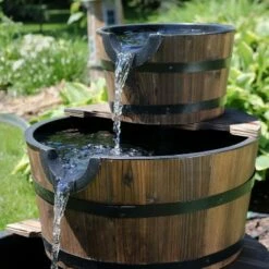 Best deal 👍 Sunnydaze Decor Sunnydaze 30"H Electric Wood Rustic Farmhouse Style 3-Tier Barrel Outdoor Water Fountain 🤩 -Garden Decor Shop unnamed file 6784
