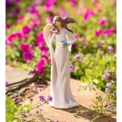 Flash Sale ๐ Wind & Weather Angel with Bird Statue ๐
