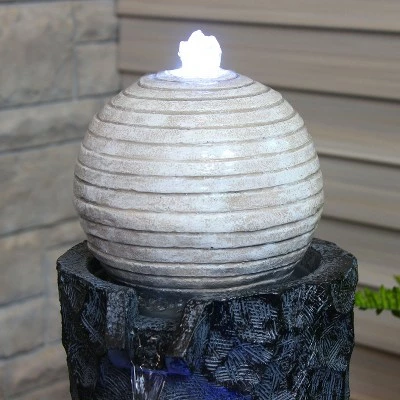 Hot Sale ๐ Sunnydaze Decor Sunnydaze 32"H Electric Polyresin Hewn Spiral Tower Outdoor Water Fountain with LED Lights ๐ 8 Hot Sale ๐ Sunnydaze Decor Sunnydaze 32"H Electric Polyresin Hewn Spiral Tower Outdoor Water Fountain with LED Lights ๐ - Image 6