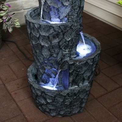 Hot Sale ๐ Sunnydaze Decor Sunnydaze 32"H Electric Polyresin Hewn Spiral Tower Outdoor Water Fountain with LED Lights ๐ 9 Hot Sale ๐ Sunnydaze Decor Sunnydaze 32"H Electric Polyresin Hewn Spiral Tower Outdoor Water Fountain with LED Lights ๐ - Image 7