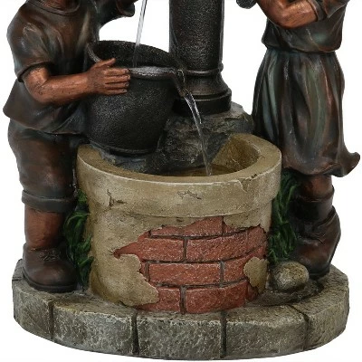 Coupon ✨ Sunnydaze Decor Sunnydaze 24"H Electric Polyresin Jack and Jill at Farmhouse Pump and Well Outdoor Water Fountain 😍 5 Coupon ✨ Sunnydaze Decor Sunnydaze 24"H Electric Polyresin Jack and Jill at Farmhouse Pump and Well Outdoor Water Fountain 😍 - Image 3