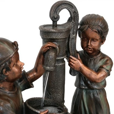 Coupon ✨ Sunnydaze Decor Sunnydaze 24"H Electric Polyresin Jack and Jill at Farmhouse Pump and Well Outdoor Water Fountain 😍 7 Coupon ✨ Sunnydaze Decor Sunnydaze 24"H Electric Polyresin Jack and Jill at Farmhouse Pump and Well Outdoor Water Fountain 😍 - Image 5