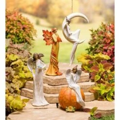 Flash Sale 🛒 Wind & Weather Angel with Bird Statue 🌟 -Garden Decor Shop unnamed file 681