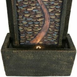 Promo 🥰 Sunnydaze Decor Sunnydaze 39"H Electric Polyresin and Fiberglass Modern Road Column Outdoor Water Fountain with LED Lights ⌛ -Garden Decor Shop unnamed file 6838